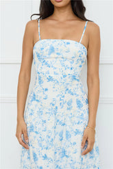 Bright Mornings Maxi Dress Blue